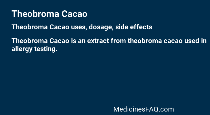 Theobroma Cacao