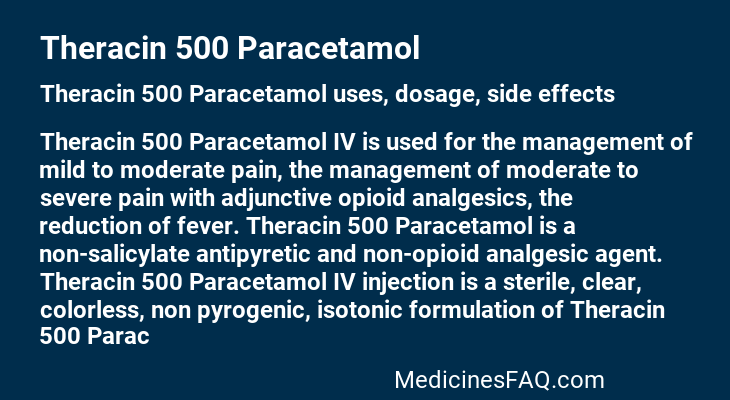Theracin 500 Paracetamol