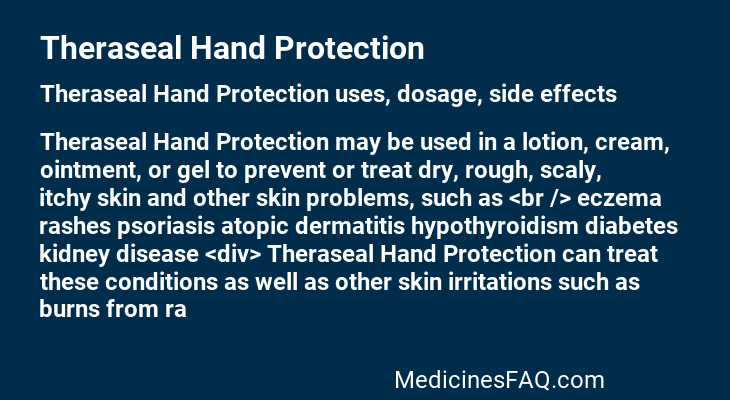 Theraseal Hand Protection