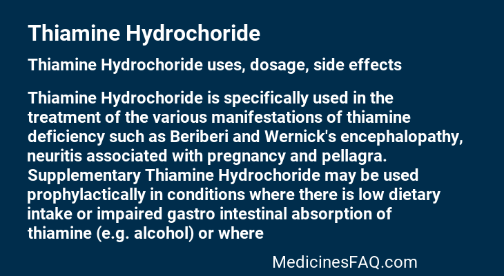Thiamine Hydrochoride