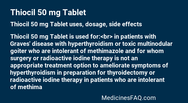 Thiocil 50 mg Tablet