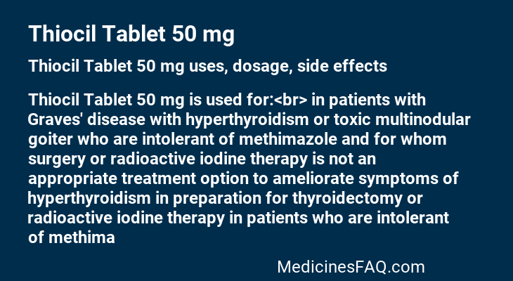 Thiocil Tablet 50 mg