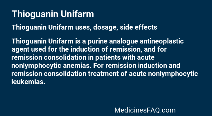 Thioguanin Unifarm