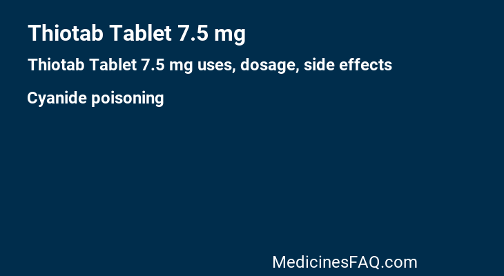 Thiotab Tablet 7.5 mg
