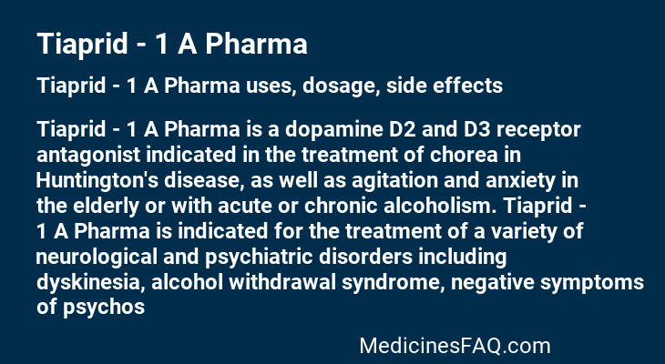 Tiaprid - 1 A Pharma