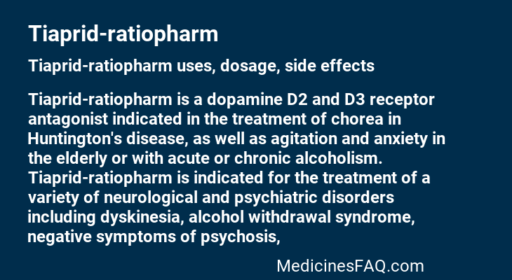 Tiaprid-ratiopharm