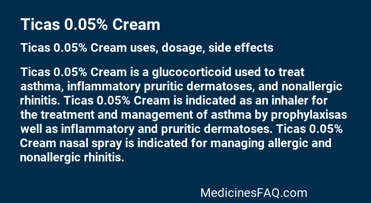 Ticas 0.05% Cream