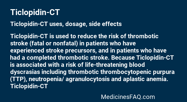 Ticlopidin-CT