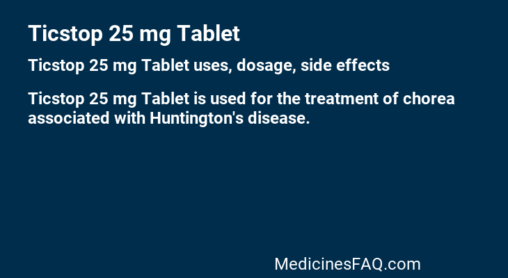 Ticstop 25 mg Tablet