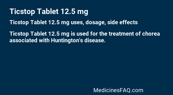 Ticstop Tablet 12.5 mg