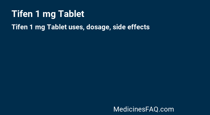 Tifen 1 mg Tablet