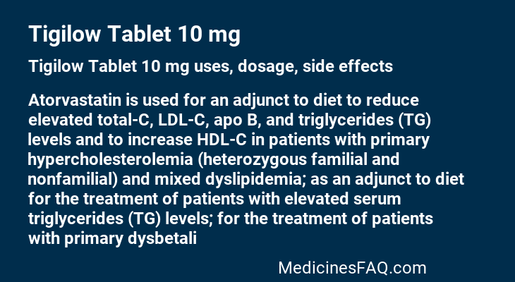 Tigilow Tablet 10 mg
