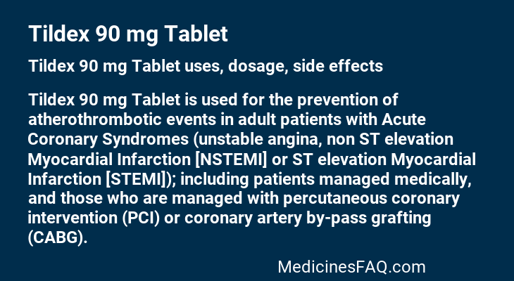 Tildex 90 mg Tablet