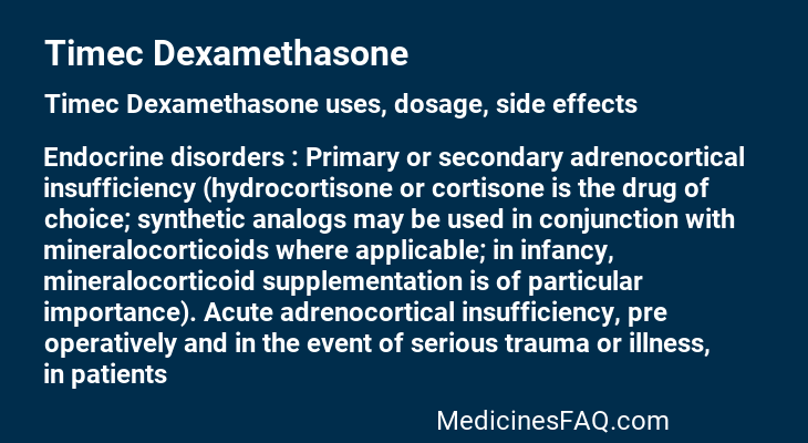 Timec Dexamethasone