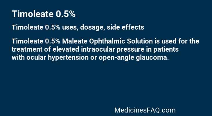 Timoleate 0.5%