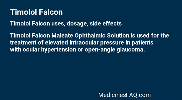 Timolol Falcon