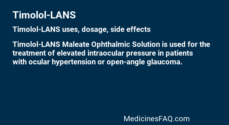 Timolol-LANS