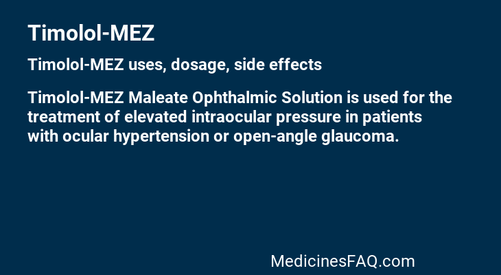 Timolol-MEZ