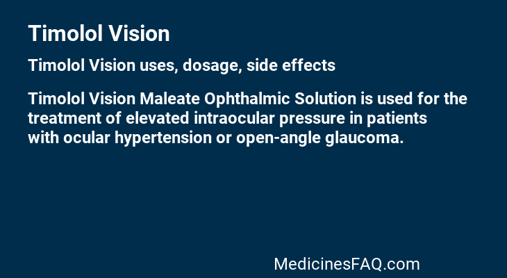 Timolol Vision