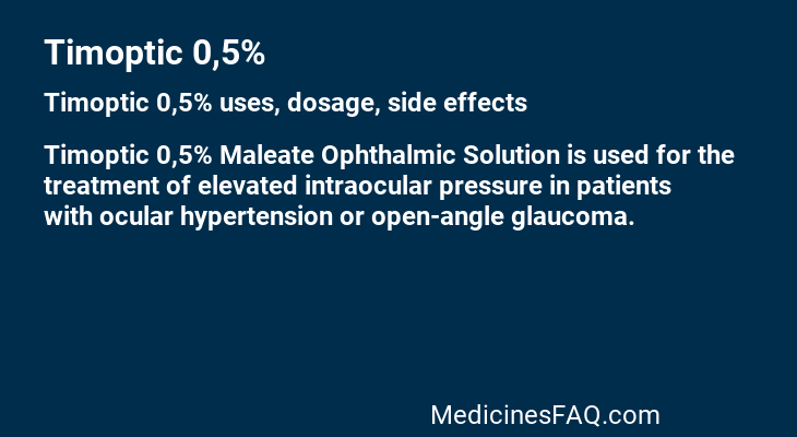 Timoptic 0,5%