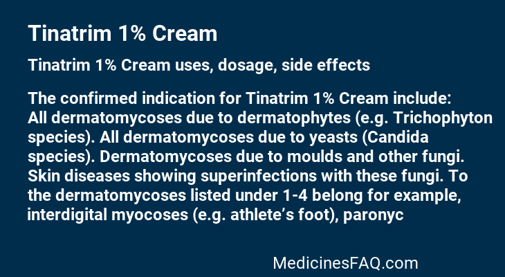 Tinatrim 1% Cream