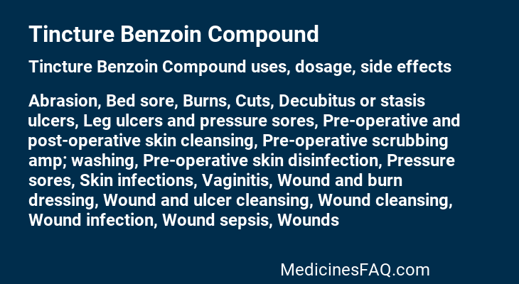 Tincture Benzoin Compound