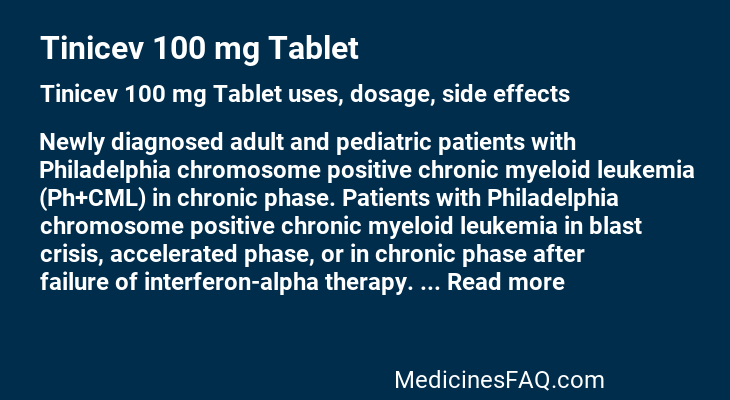 Tinicev 100 mg Tablet