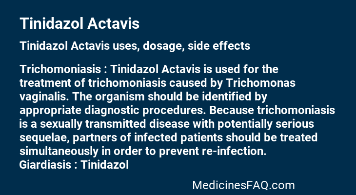 Tinidazol Actavis