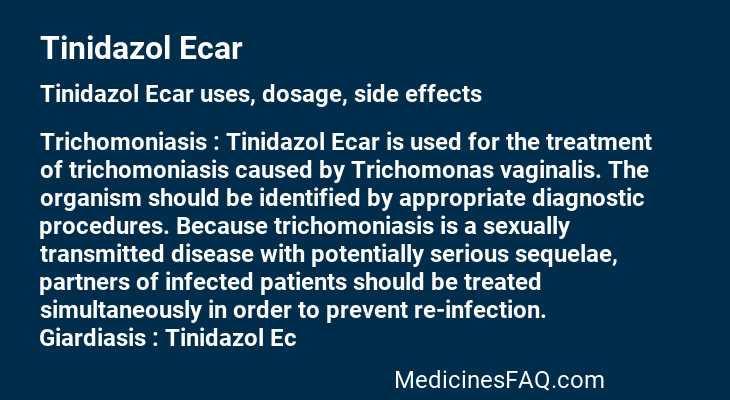 Tinidazol Ecar