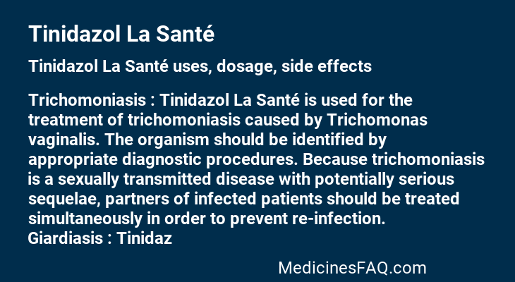 Tinidazol La Santé