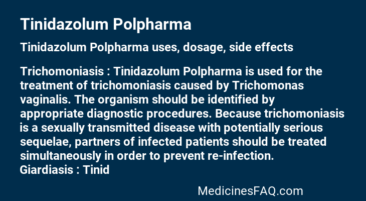 Tinidazolum Polpharma