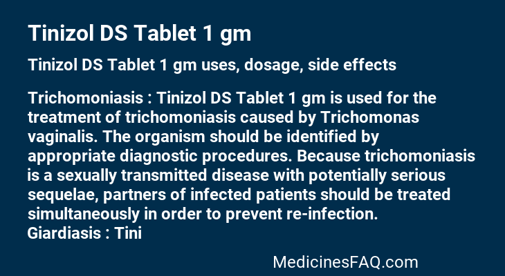 Tinizol DS Tablet 1 gm