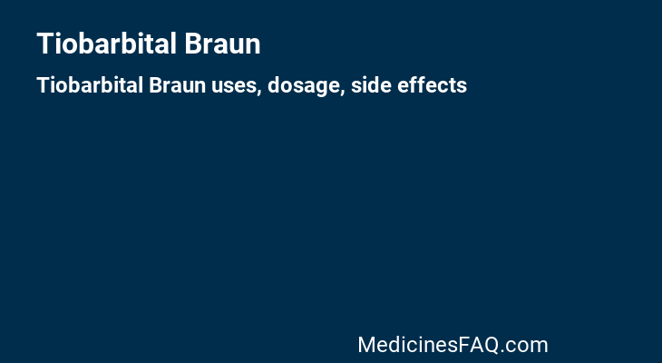 Tiobarbital Braun