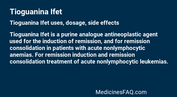 Tioguanina Ifet