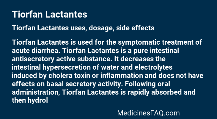 Tiorfan Lactantes