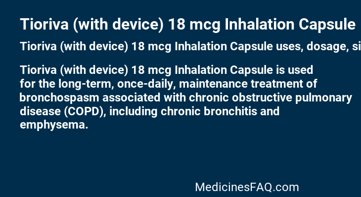 Tioriva (with device) 18 mcg Inhalation Capsule