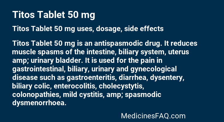 Titos Tablet 50 mg