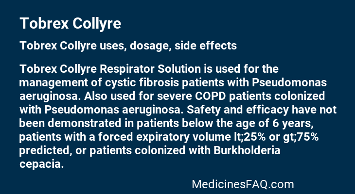 Tobrex Collyre