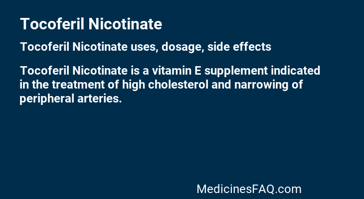 Tocoferil Nicotinate
