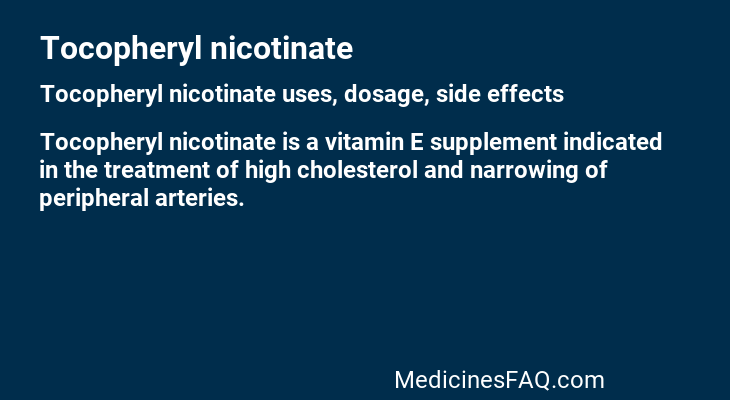 Tocopheryl nicotinate