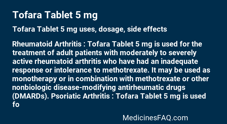 Tofara Tablet 5 mg