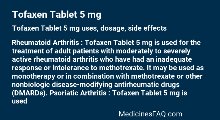 Tofaxen Tablet 5 mg