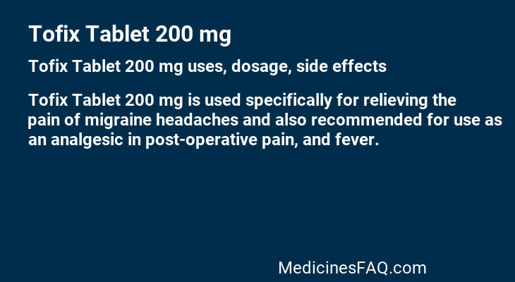 Tofix Tablet 200 mg