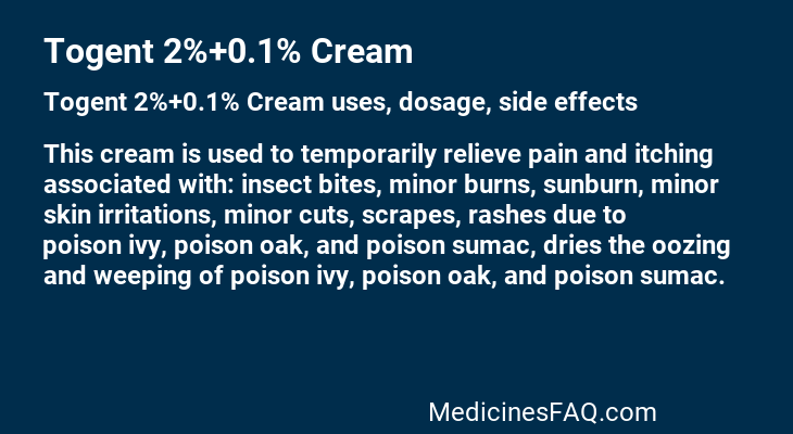 Togent 2%+0.1% Cream