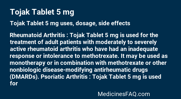 Tojak Tablet 5 mg