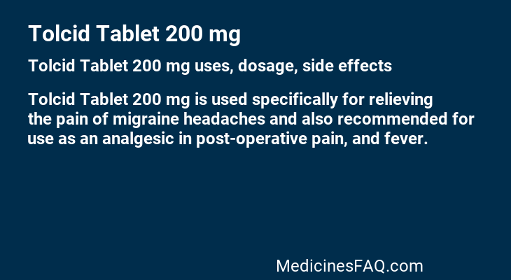 Tolcid Tablet 200 mg