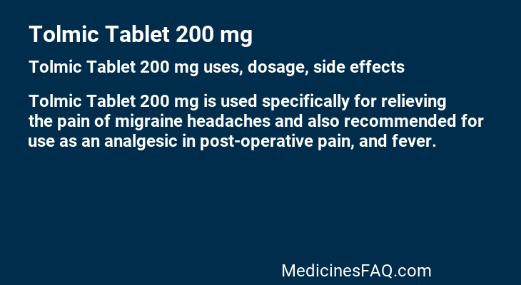 Tolmic Tablet 200 mg
