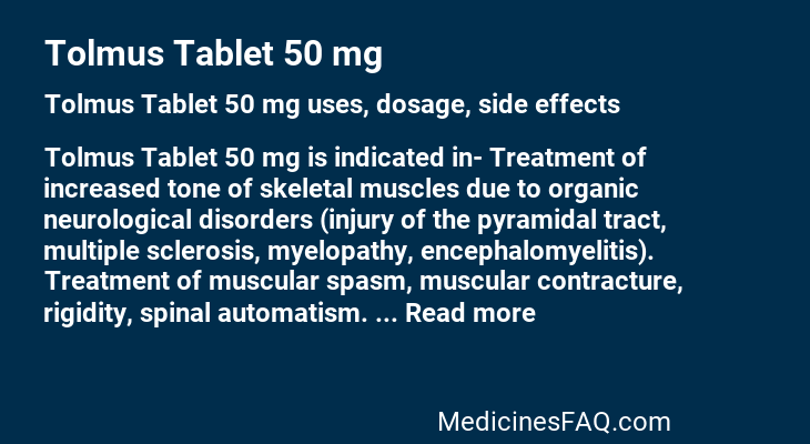 Tolmus Tablet 50 mg