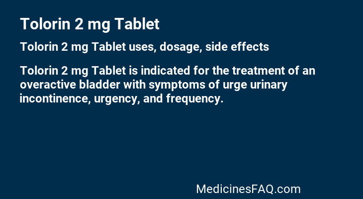 Tolorin 2 mg Tablet