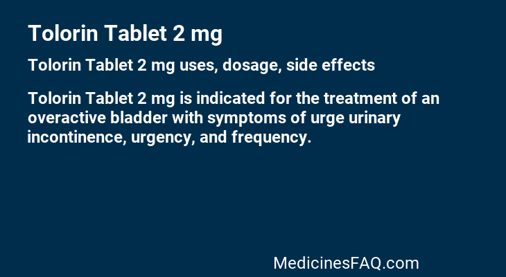 Tolorin Tablet 2 mg